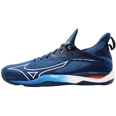 Zapatillas Balonmano Mizuno WAVE Mirage 4 Hombre Azules Oscuro / Blancos - Chile M698QISLCE